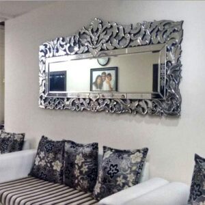 Quality Glass Venetian Rectangular Mirror for Living Room Decorative Mirror Dimension 36x72 Inches VM 37