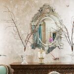 Tinitalo Venetian Oval Mirror for Living Room Decorative Mirror Dimension 36x60 Inches VM 4