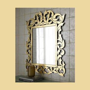 Tinitalo Venetian Rectangular Mirror for Living Room Decorative Mirror Dimension 30x48 Inches TVM 41