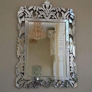 Tinitalo Venetian Rectangular Mirror for Living Room Decorative Mirror Dimension 44x72 Inches VM 43