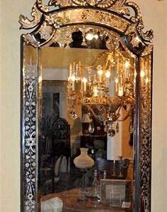 Quality Glass Venetian Rectangular Mirror for Living Room Decorative Mirror Dimension 30x54 InchesTVM 45