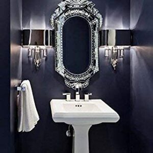 Quality Glass Venetian Rectangular Mirror for Living Room Decorative Mirror Dimension 26x48 Inches VM 47