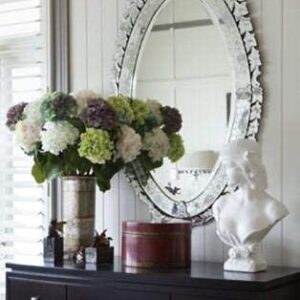 Quality Glass Venetian Oval Mirror for Living Room Decorative Mirror Dimension 30x48 Inches VM 74