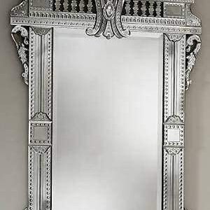 Tinitalo Venetian Rectangular Mirror for Living Room Decorative Mirror Dimension 44x72Inches VM 81