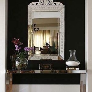 Quality Glass Venetian Rectangular Mirror for Living Room Decorative Mirror Dimension 32x54 Inches VM 82