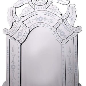 Quality Glass Venetian Rectangular Mirror for Living Room Decorative Mirror Dimension 33x44 Inches VM 86