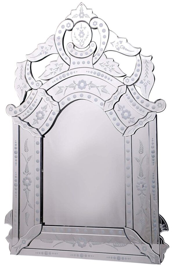 Quality Glass Venetian Rectangular Mirror for Living Room Decorative Mirror Dimension 33x44 Inches VM 86