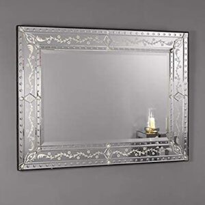 Quality Glass Venetian Rectangular Mirror for Living Room Decorative Mirror Dimension 32X48 Inches VM 9