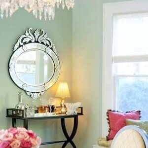 Quality Glass Venetian Oval Mirror for Living Room Decorative Mirror Dimension 42x42 Inches VM 56