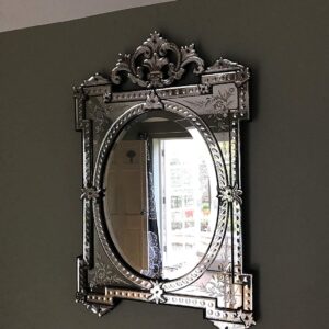 Quality Glass Venetian Square Mirror for Living Room Decorative Mirror Dimension 38x54 Inches VM 95