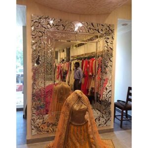 Quality Glass Venetian Square Mirror for Living Room Decorative Mirror Dimension 38x60 Inches VM 6