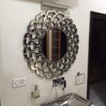 Quality Glass Round Decorative Silver Wall Mirror for Living Room Mirror in Home Wall Mirror Modern Mirror Size 30"X30" Inches TNM 1