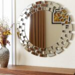 Quality Glass Decorative Wall Mirror for Living Room Mirror in Home Wall Mirror Modern Mirror Size 32"X 32" Inches TNM 129