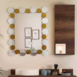 Quality Glass Decorative Wall Mirror for Living Room Mirror in Home Wall Mirror Modern Mirror Size 26"X 36" Inches NMM 206