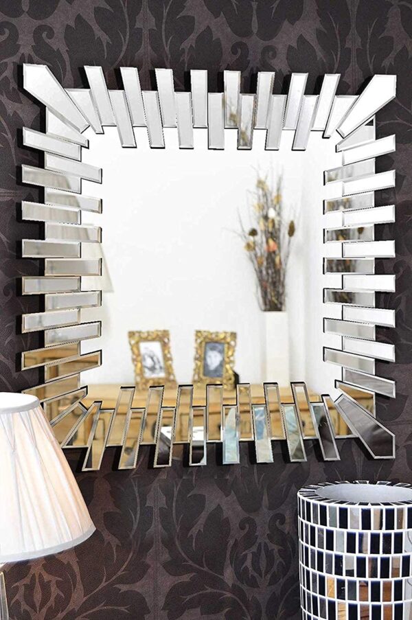 Quality Glass Decorative Wall Mirror for Living Room Mirror in Home Wall Mirror Modern Mirror Size 36"X 36" Inches NMM 225