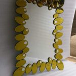 Quality Glass Golden Verticle Decorative Wall Mirror for Living Room Wall Mirror Mirror for bathroom Mirror in Home Decorative Mirror Modern Mirror Mirror Size : 32"x42" Inches NMM 82