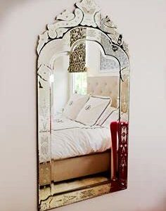 Quality Glass Venetian Mirror Decorative Mirror Traditional Mirror Designer Art Mirror Living Room Mirror for Living Room Color Silver 20"x36" Inces SVM 66