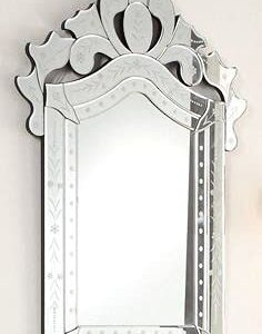 Quality Glass Venetian Mirror Decorative Mirror Traditional Mirror Designer Art Mirror Living Room Mirror for Living Room Color Silver 20"x32" Inces SVM 76