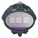 Quality Glass Venetian Mirror Decorative Mirror Traditional Mirror Designer Art Mirror Living Room Mirror for Living Room Color Silver and Black 27"x28" Inches SVM 84