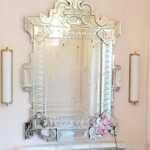 Quality Glass Venetian Mirror Decorative Mirror Traditional Mirror Designer Art Mirror Living Room Mirror for Living Room Color Silver 30"x42" Inces SVM 89