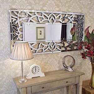 Quality Glass Decorative Wall Mirror for Living Room Wall Mirror Mirror for Bathrooms Mirror in Home Decorative Mirror Modern Mirror Mirror Size 24"X48" Inches NMM 57