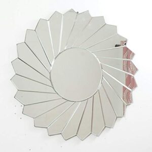 Quality Glass Round Decorative Wall Mirror for Living Room Wall Mirror Mirror for Bathrooms Mirror in Home Decorative Mirror Modern Mirror Mirror Size 30"X30" Inches NMM 58