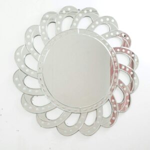 Quality Glass Round Decorative Wall Mirror for Living Room Wall Mirror Mirror for Bathroom Mirror in Home Decorative Mirror Modern Mirror Mirror Size 36"X36" Inches NMM 59
