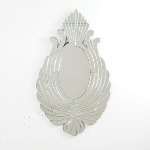 Quality Glass Round Decorative Wall Mirror for Living Room Wall Mirror Mirror for Bathrooms Mirror in Home Decorative Mirror Modern Mirror Mirror Size 22"X36" Inches NMM 64