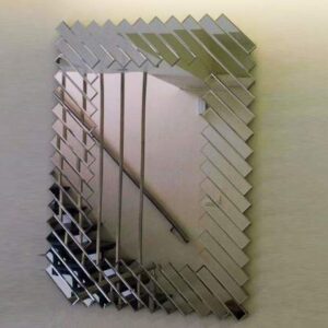Quality Glass Silver Verticle Decorative Wall Mirror for Living Room Wall Mirror Mirror for Bathroom Mirror in Home Decorative Mirror Modern Mirror Mirror Size 26"X36" Inches NMM 71