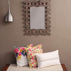 Quality Glass Decorative Wall Mirror for Living Room Wall Mirror Mirror for Bathroom Mirror in Home Decorative Mirror Modern Mirror Mirror Size 26"X36" Inches NMM 76