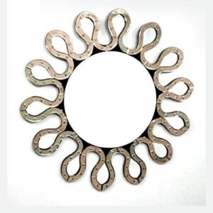 Quality Glass Black Brown Round Decorative Wall Mirror for Living Room Wall Mirror Mirror for bathroom Mirror in Home Decorative Mirror Modern Mirror Mirror Size : 36"x36" Inches NMM 81