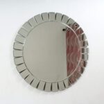 Quality Glass Silver Round Decorative Wall Mirror for Living Room Wall Mirror Mirror for Bathrooms Mirror in Home Decorative Mirror Modern Mirror Mirror Size 30"X30" Inches NMM 47