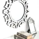 Quality Glass Decorative Round Modern Wall Mirror Mirror in Home Decorative Mirror Modern Mirror Mirror Size : 24"x24" Inches Color Silver SVM 2