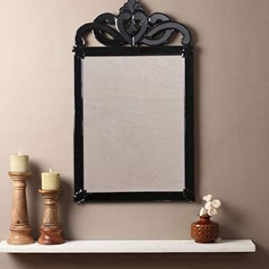 Quality Glass Decorative Verticle Modern Wall Mirror Mirror in Home Decorative Mirror Modern Mirror Mirror Size : 20"x30" Inches Color Silver and Black SVM 3