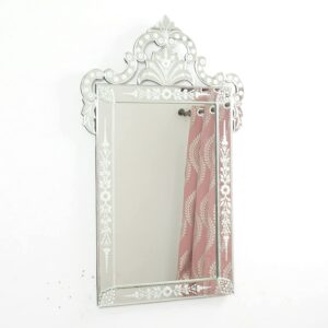 Quality Glass Verticle Venetian Mirror Decorative Mirror Traditional Mirror Designer Art Mirror Living Room Color Silver 20"x33" Inces SVM 4