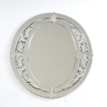 Quality Glass Venetian Round Mirror Decorative Mirror Traditional Mirror Designer Art Mirror Living Room Mirror for Living Room Color Silver 26"x26" Inces SVM 45