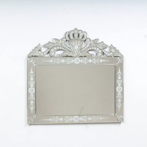 Quality Glass Venetian Square Mirror Decorative Mirror Traditional Mirror Designer Art Mirror Living Room Mirror for Living Room Color Silver 23"x23" Inches SVM 46