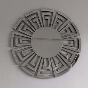 Quality Glass Silver Round Decorative Wall Mirror for Living Room Wall Mirror Mirror for Bathrooms Mirror in Home Decorative Mirror Modern Mirror Mirror Size : 36"X36" Inches NMM 5