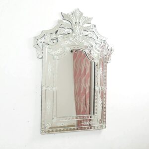 Quality Glass Venetian Mirror Decorative Mirror Traditional Mirror Designer Art Mirror Living Room Mirror for Living Room Color Silver 28"x42" Inces SVM 63