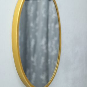 Quality Glass metal frame oval wall mirror royal mirror home decorative mirror modern mirror living room Mirror Wall Mirror Bathroom Mirror Size 18x24 inches Color Golden MF 42
