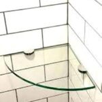 Quality Glass Multi-Purpose Glass Shelves Wall Mount Shelf for Bathroom Bedroom Living Room Office and Kitchen Brass Finish Transparent Dimension: 12" L x 12" H Inches Pack of 1 WS 005