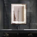 Tinitalo Rectangular LED Mirror for Bathroom with Back Light, Imported Touch Sensor + Dimmer, White Light, Cool Day Light, Warm Light, Total 3 Light Effects 18 X 24 Inch LED 1