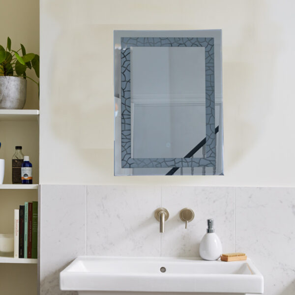Tinitalo Rectangular LED Mirror for Bathroom - 18 x 24 Inch with Back Light and Touch Sensor LED 2 - Image 3