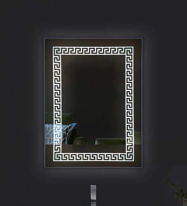 Tinitalo Rectangular LED Mirror For Bathroom – 18 X 24 Inch With Back Light And Touch Sensor And 3 Lights LED 23
