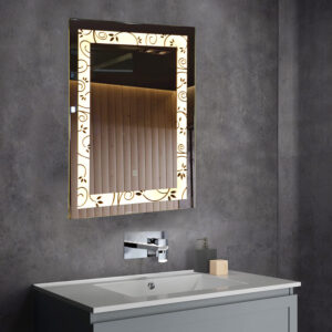 Tinitalo Rectangular LED Mirror For Bathroom – 18 X 24 Inch With Back Light And Touch Sensor LED 3