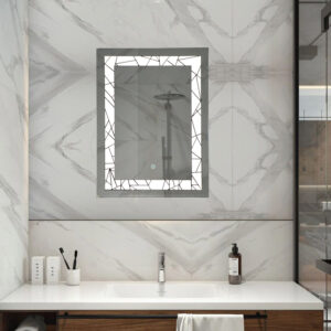 Tinitalo Rectangular LED Mirror for Bathroom - 18 x 24 Inch with Back Light and Touch Sensor LED 4