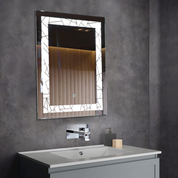 Tinitalo Rectangular LED Mirror for Bathroom - 18 x 24 Inch with Back Light and Touch Sensor LED 4 - Image 2